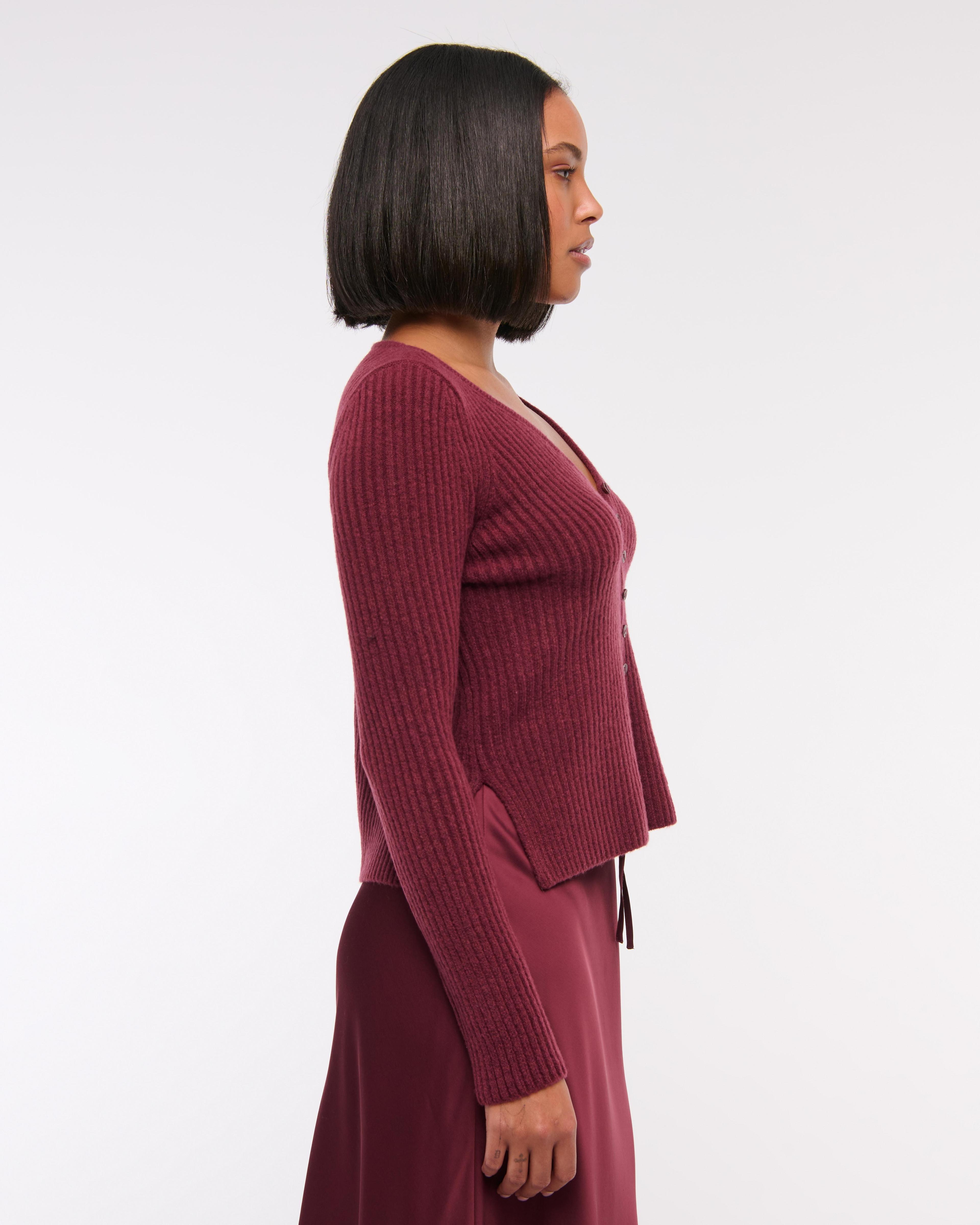 Ribbed Skimming Cardigan Product Image