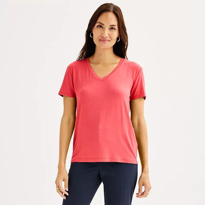 Womens Nine West Essential V-Neck Tee Product Image