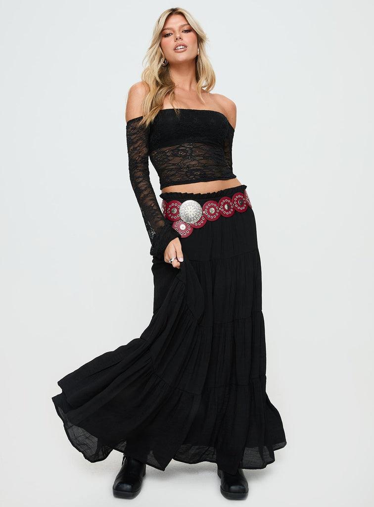 Mya Maxi Skirt Black product image