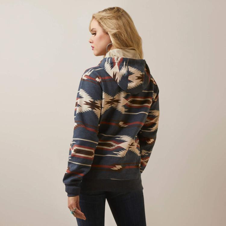 Ariat® Ladies Blue Multi Chimayo Hoodie Product Image