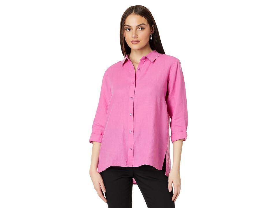 Eileen Fisher Linen Classic Collar Shirt Product Image