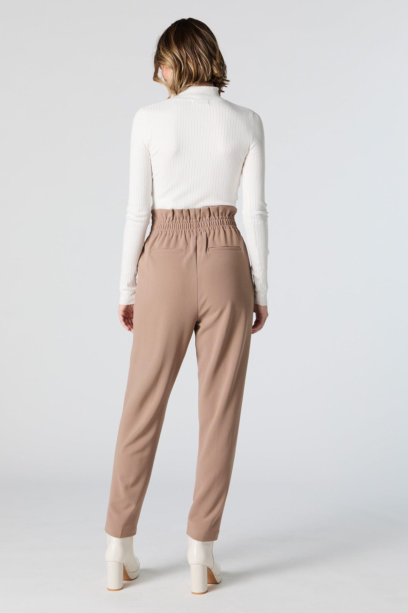 Crepe Paperbag Dress Pant Female Product Image