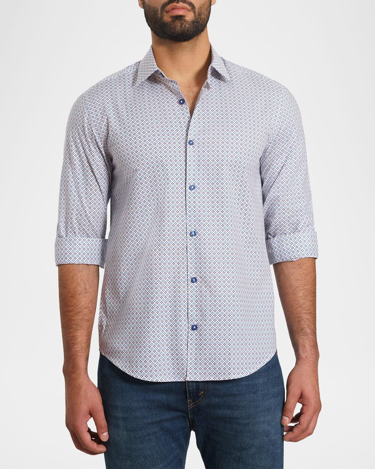 Mens Patterned Sport Shirt Product Image