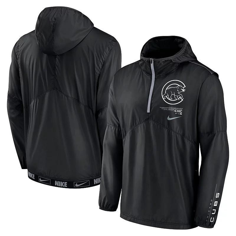 Mens Nike Chicago Cubs Night Game Half-Zip Hoodie Product Image