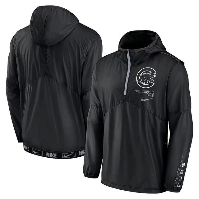 Mens Nike Chicago Cubs Night Game Half-Zip Hoodie Product Image