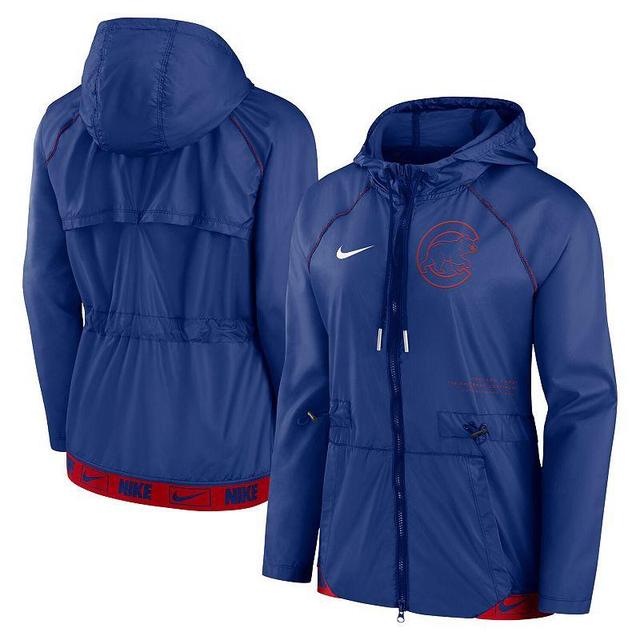 Womens Nike Royal Chicago Cubs Statement Raglan Full-Zip Hoodie Jacket - Royal Product Image