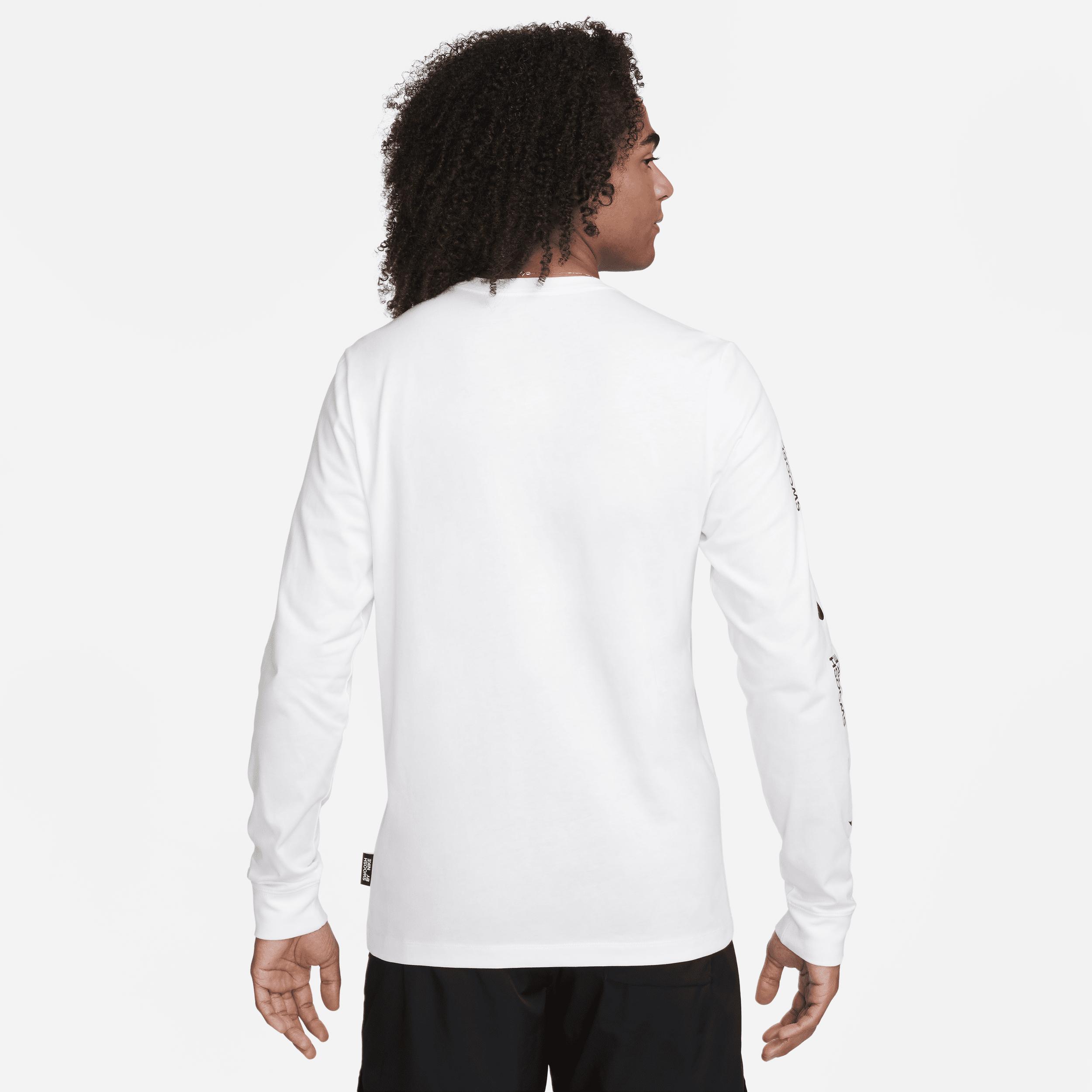 Men's  Sportswear Long-sleeve T-shirt In White Product Image