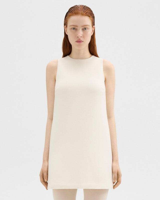 Shift Dress in Double-Face Wool-Cashmere Product Image