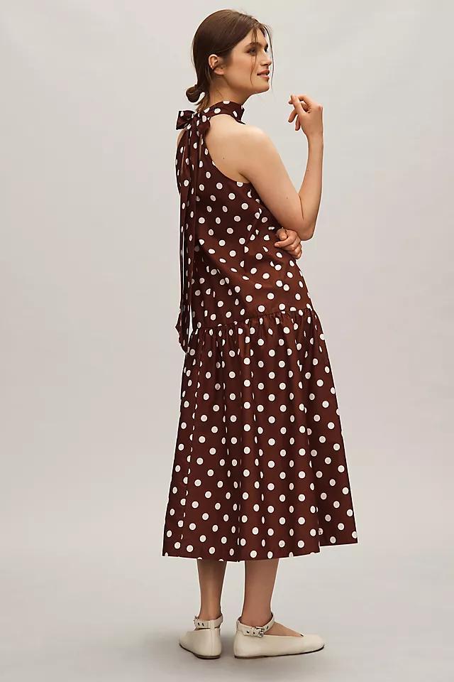 Maeve Halter Drop-Waist Midi Dress Product Image