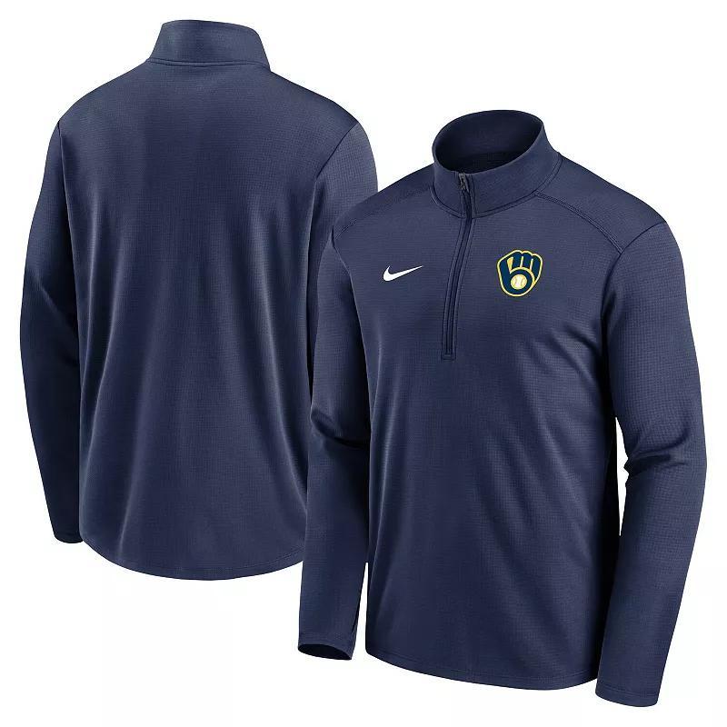 NIKE Royal Chicago Cubs Agility Pacer Performance Half-zip Top Product Image