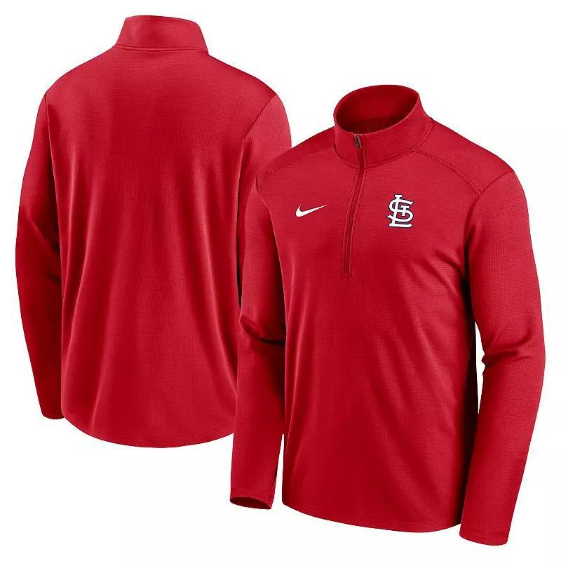 Mens Nike St. Louis Cardinals Agility Pacer Performance Half-Zip Top Product Image