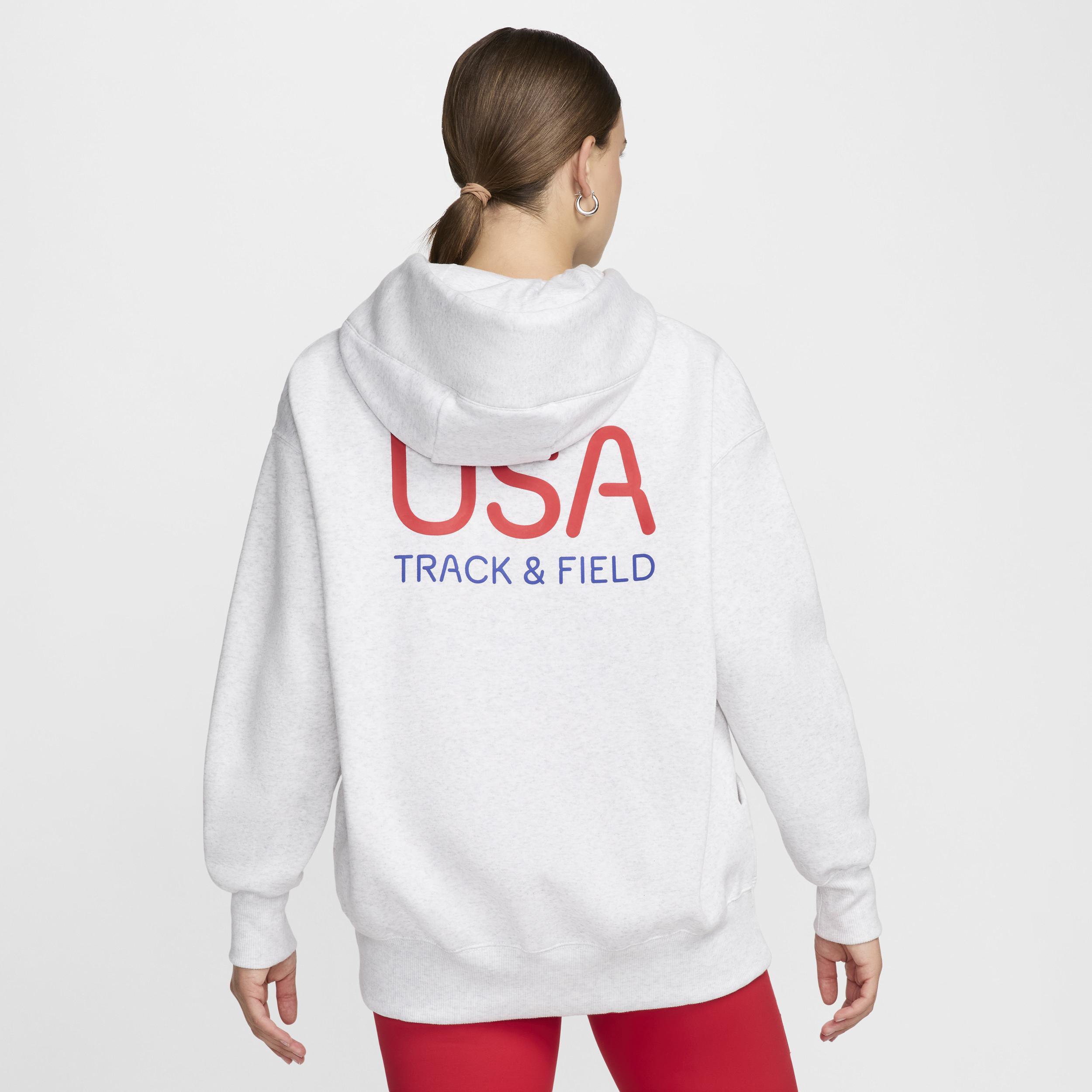 USA Phoenix Fleece Nike Womens Full-Zip Oversized Hoodie Product Image