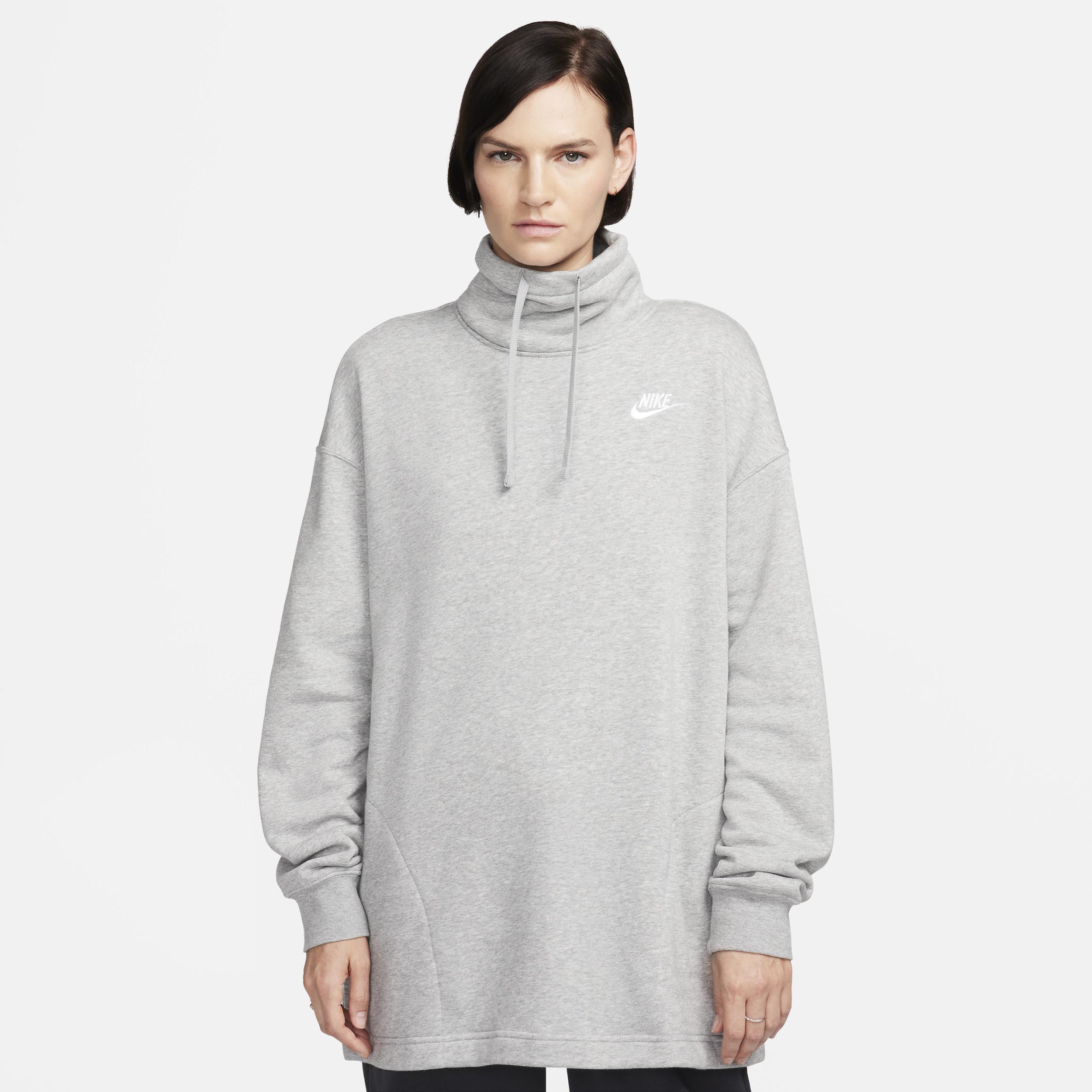 Womens Nike Sportswear Club Fleece Oversized Mock-Neck Sweatshirt Product Image