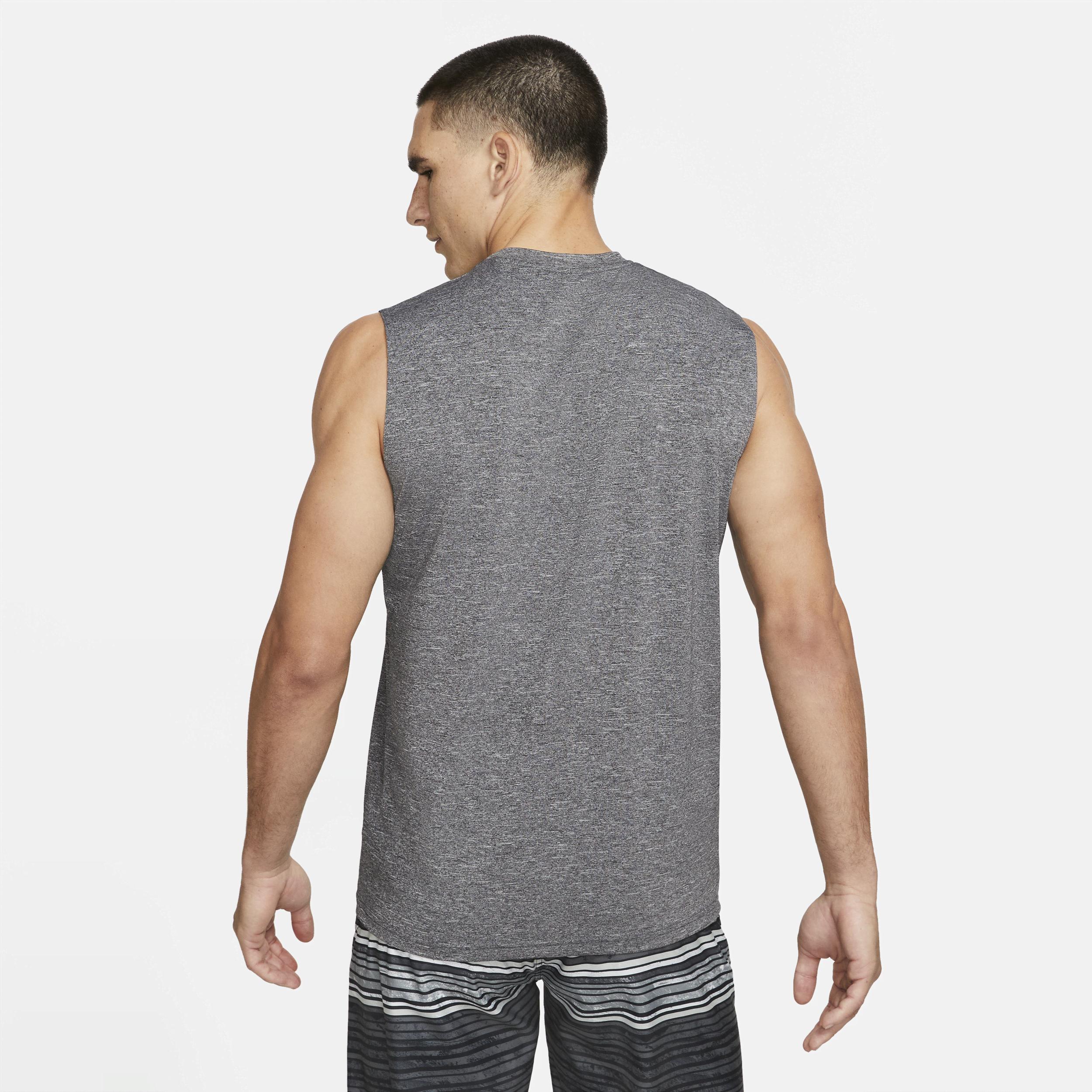 Nike Men's Heathered Sleeveless Hydroguard Swim Shirt Product Image