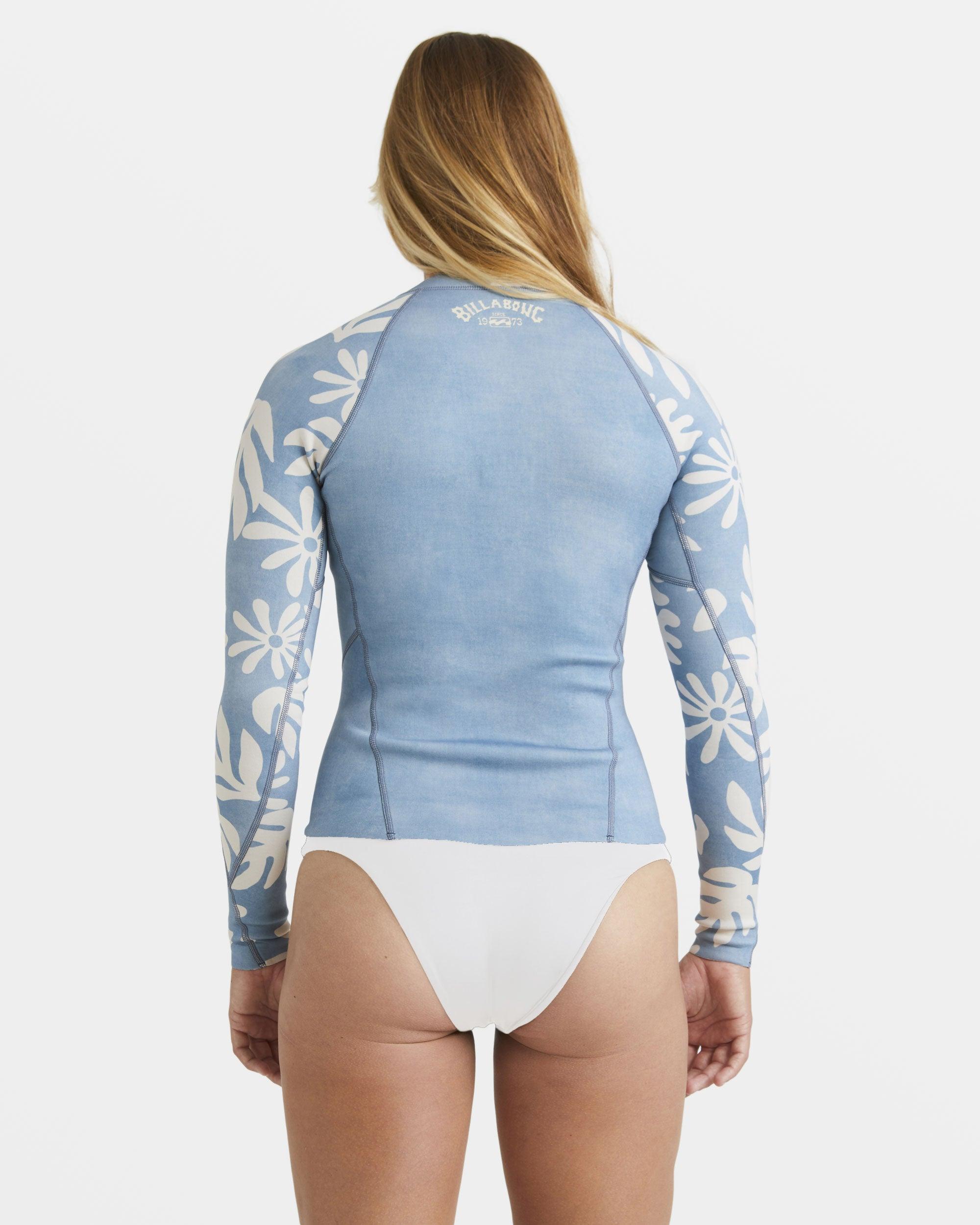 1/1mm Peeky Natural Upcycler Front Zip Wetsuit Jacket - Blue Shadow Female Product Image