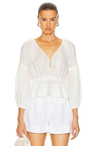 A.L.C. Leighton Top White. (also in ). Product Image