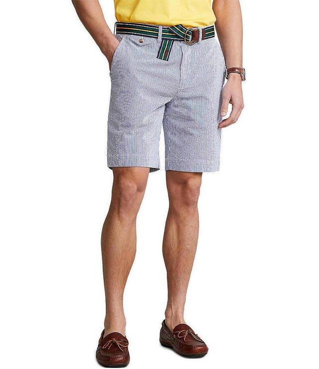 Polo Ralph Lauren Classic-Fit Stretch Seersucker 9.25#double; Inseam Shorts Product Image