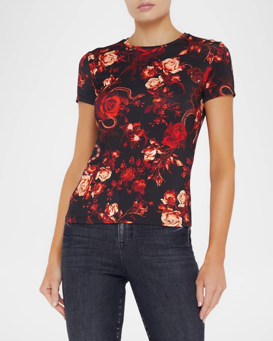 Ressi Short-Sleeve Floral Baroque Tee Product Image