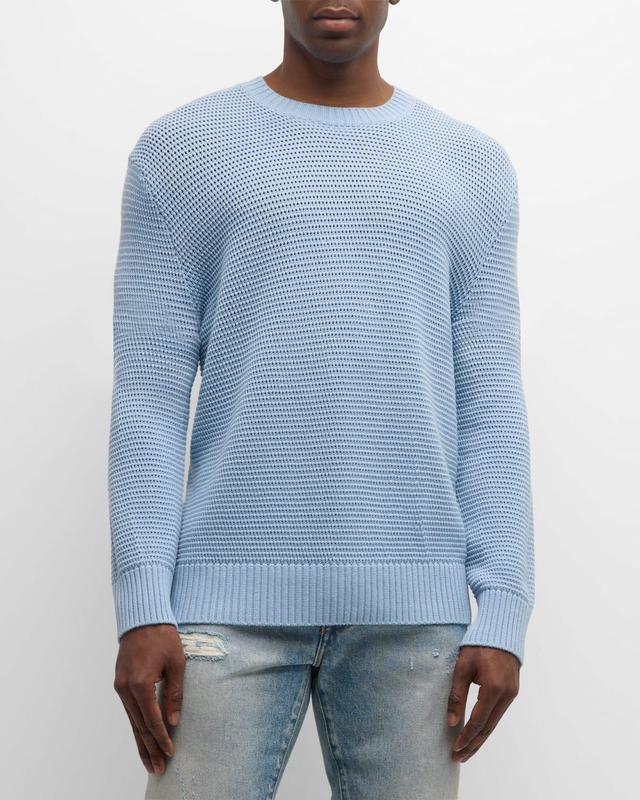 Mens Textured Wool-Blend Sweater Product Image