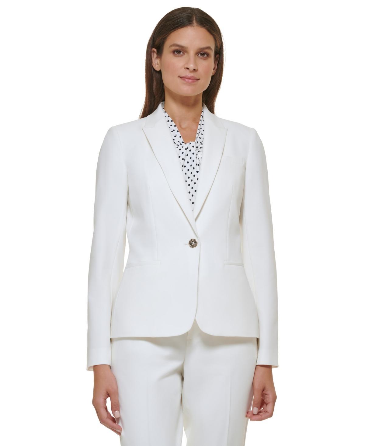 Tommy Hilfiger Solid Blazer Women's Clothing Product Image