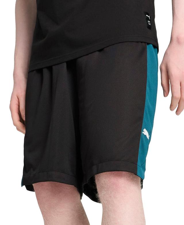 Puma Mens Shot Blocker Colorblocked Logo Shorts Product Image