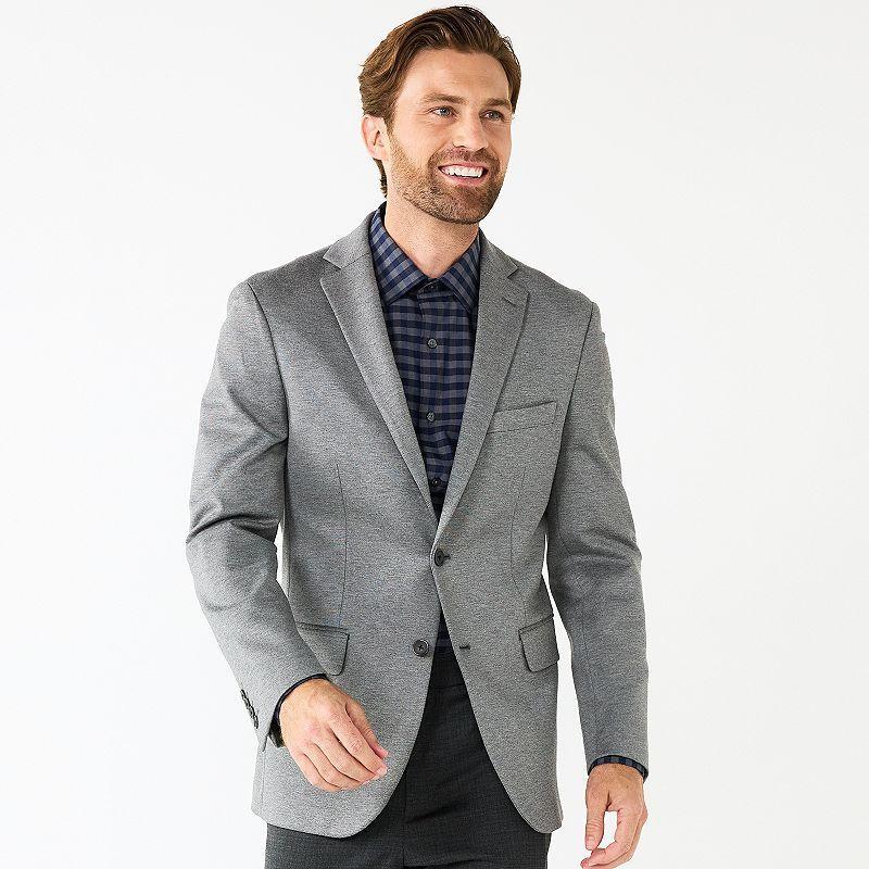 Mens Apt. 9 Premier Flex Slim-Fit Stretch Knit Sport Coat Grey Product Image