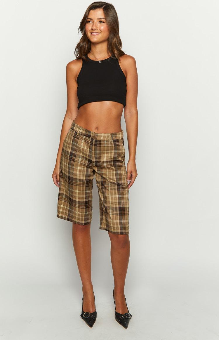 Lioness Kurt Chocolate Check Culottes Product Image