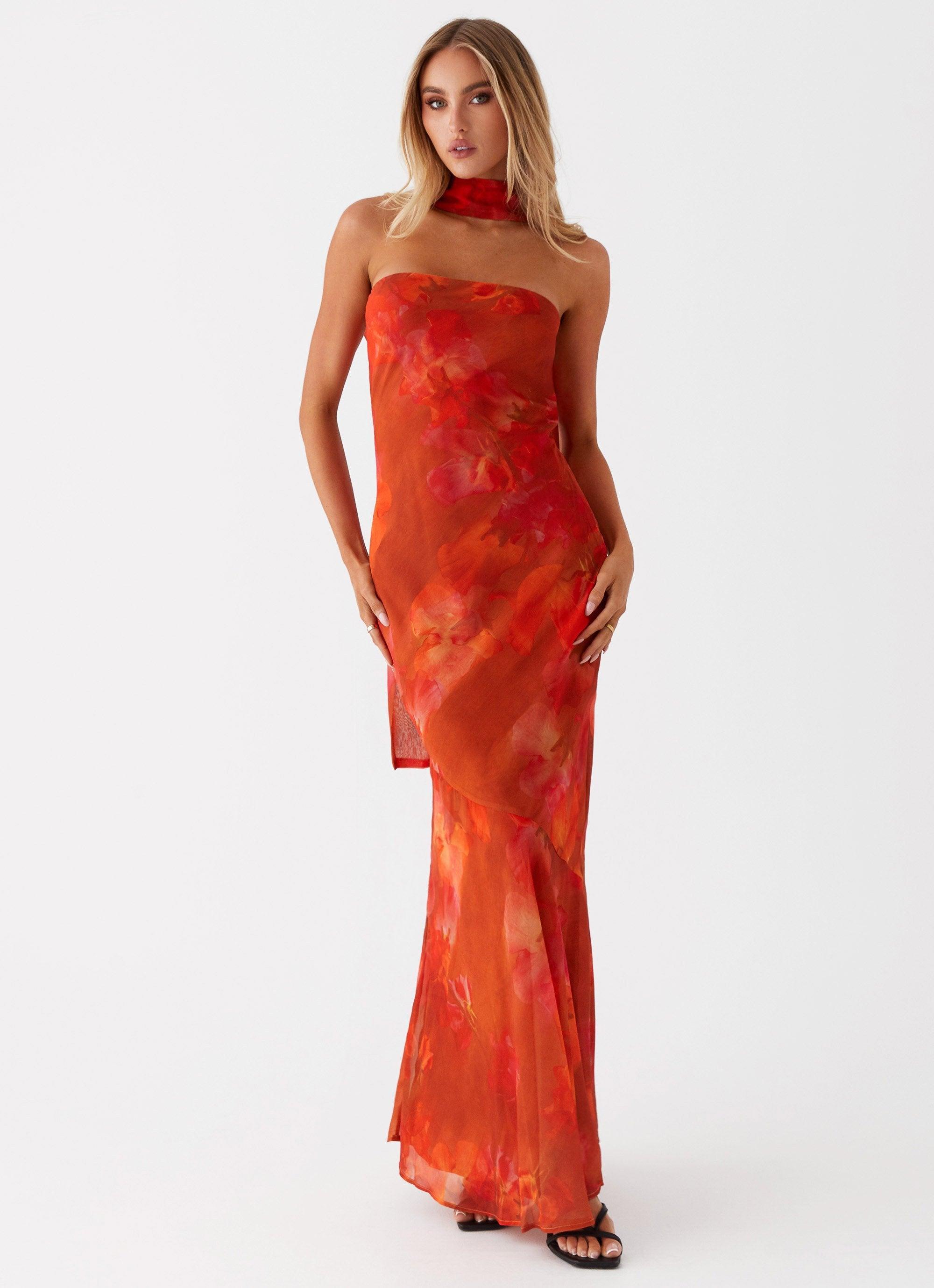 Under The Pagoda Maxi Dress - Amber Product Image