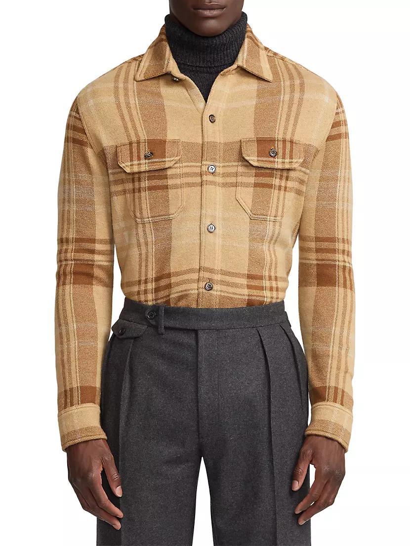 Jacquard Plaid Overshirt Product Image