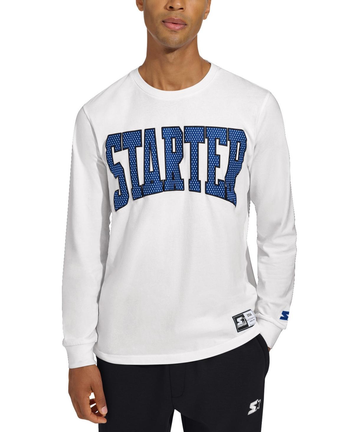 Starter Mens Asher Classic-Fit Logo Graphic Long-Sleeve T-Shirt Product Image