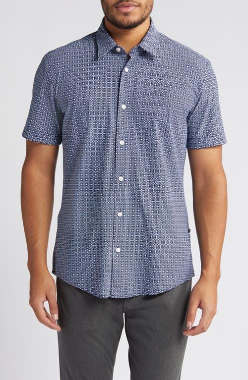 BOSS Roan Ken Slim Fit Short Sleeve Button-Up Shirt Product Image