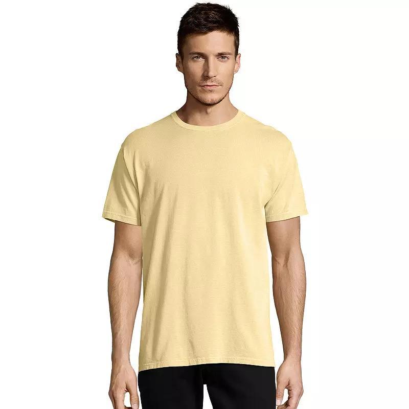 Hanes Mens Garment Dyed Cotton T-Shirt Spanish Moss 2XL Product Image