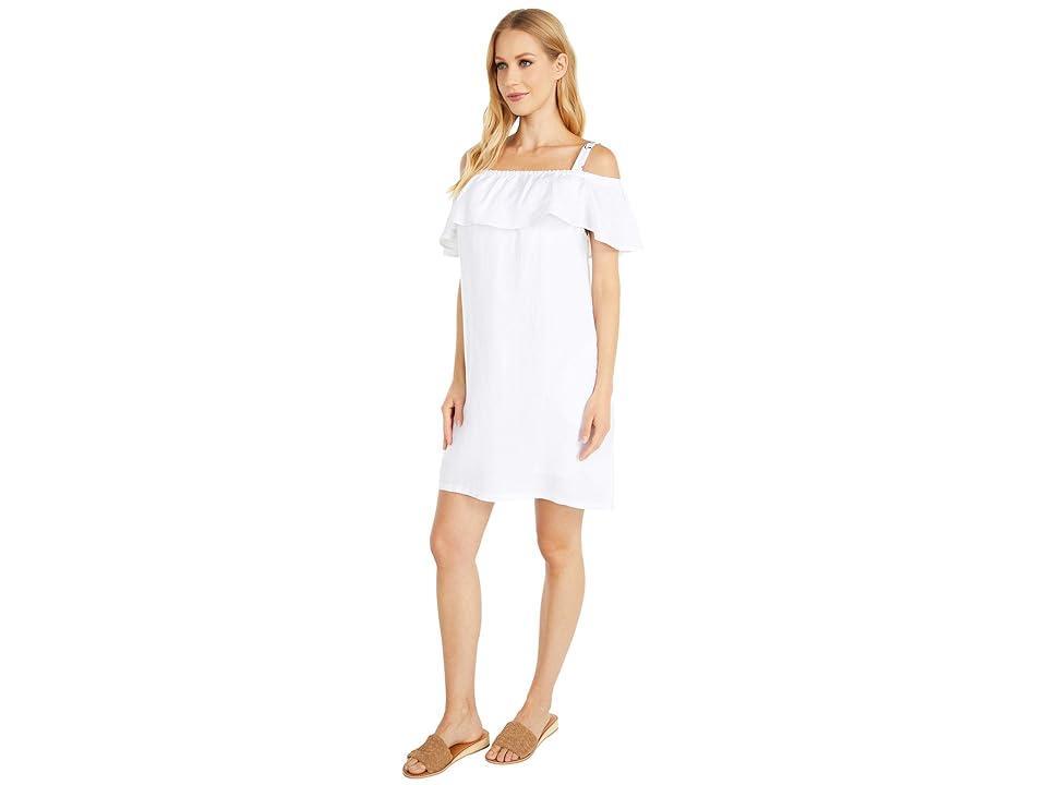 Tommy Bahama Dyed Linen Off-the-Shoulder Swim Cover Up Dress Product Image