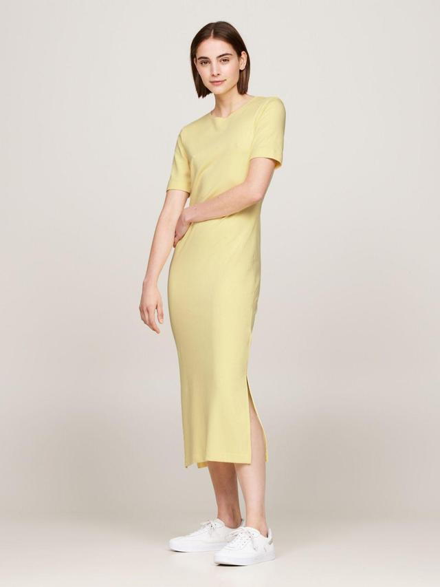 Tommy Hilfiger Women's Slim Interlock Midi T-Shirt Dress Product Image