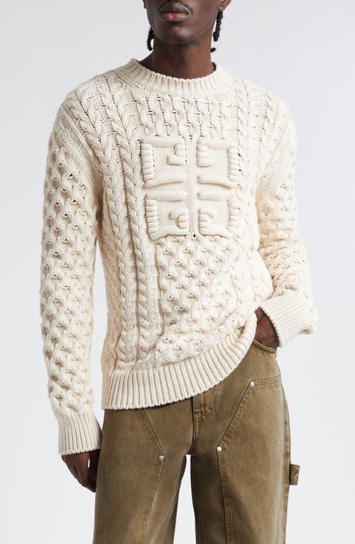 Mens 4G Cable-Knit Sweater Product Image