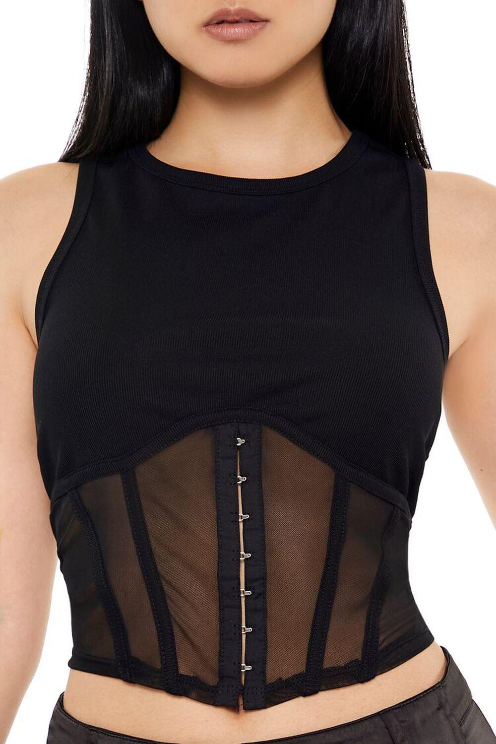 Corset Racerback Tank Top | Forever 21 Product Image