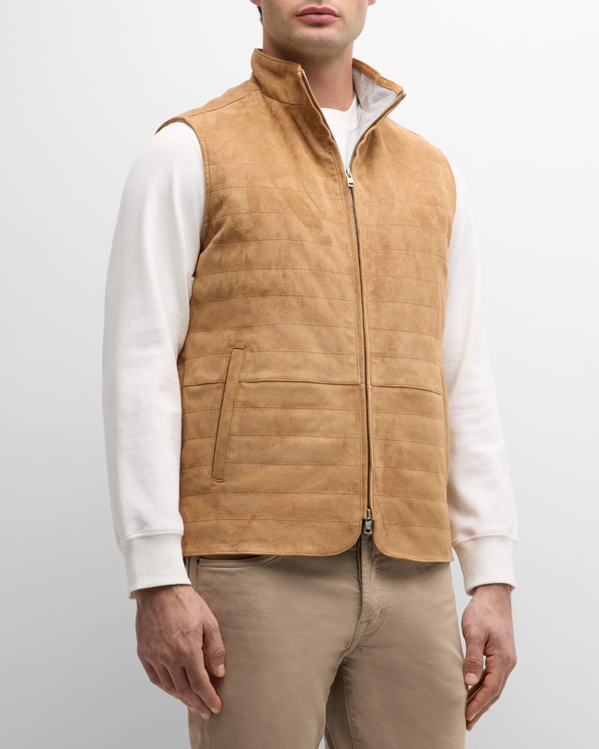 Peter Millar Crown Crafted Vista Suede Vest Product Image