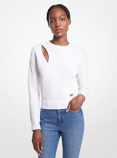 Womens Keyhole Cut Out Sweater Product Image