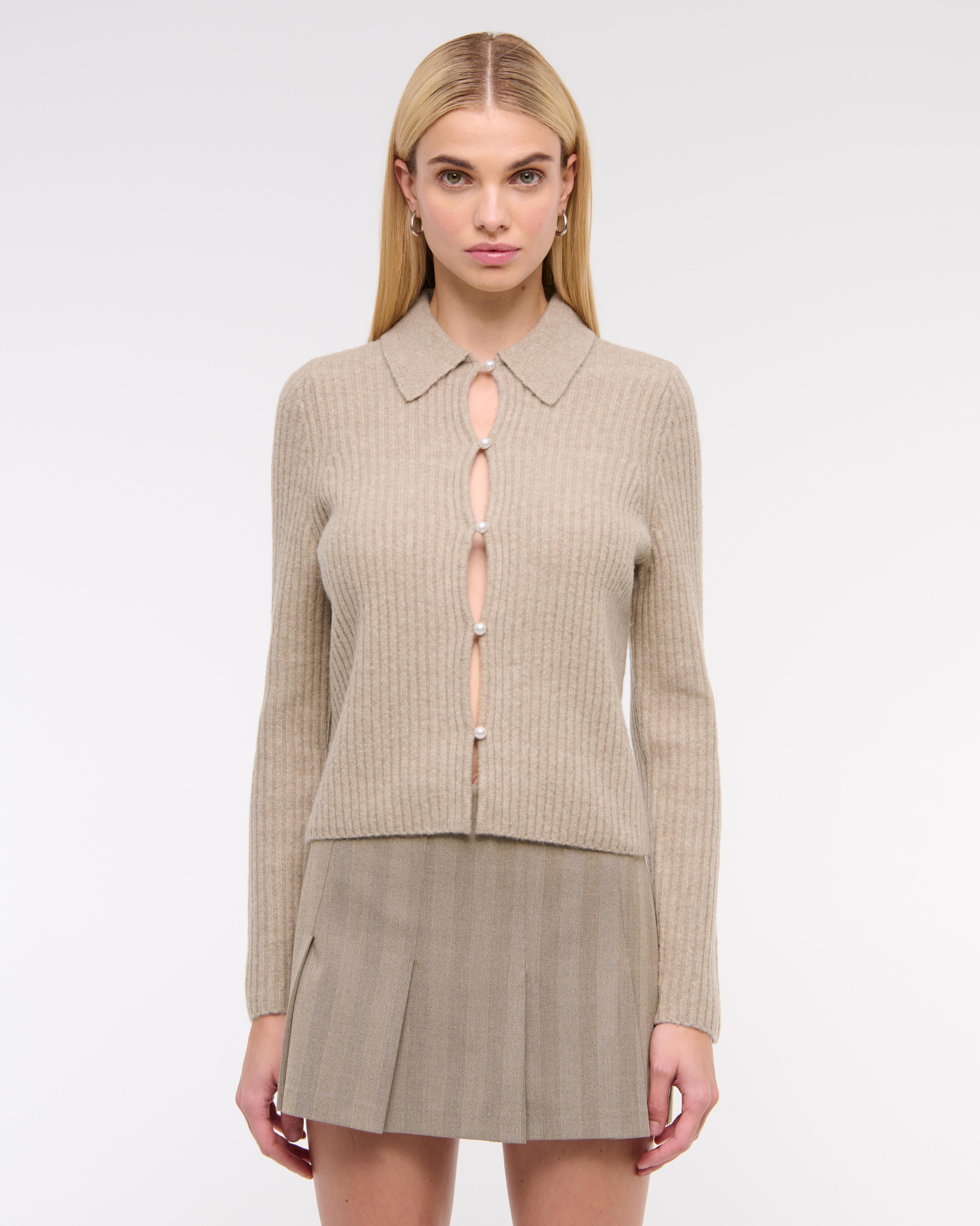 Pearl Button Collared Cardigan product image