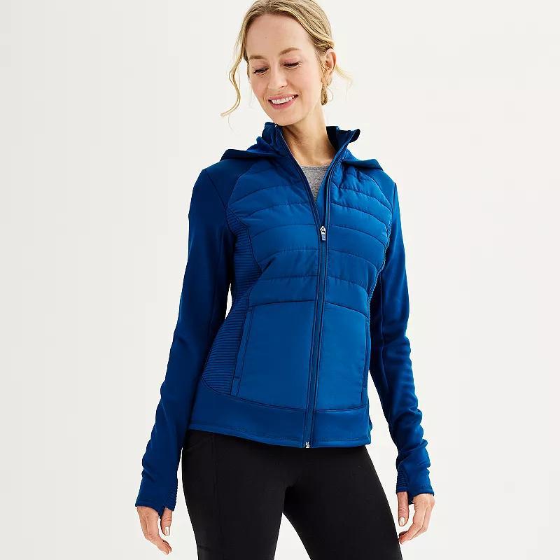 Petite Tek Gear Mixed Media Jacket, Womens Product Image