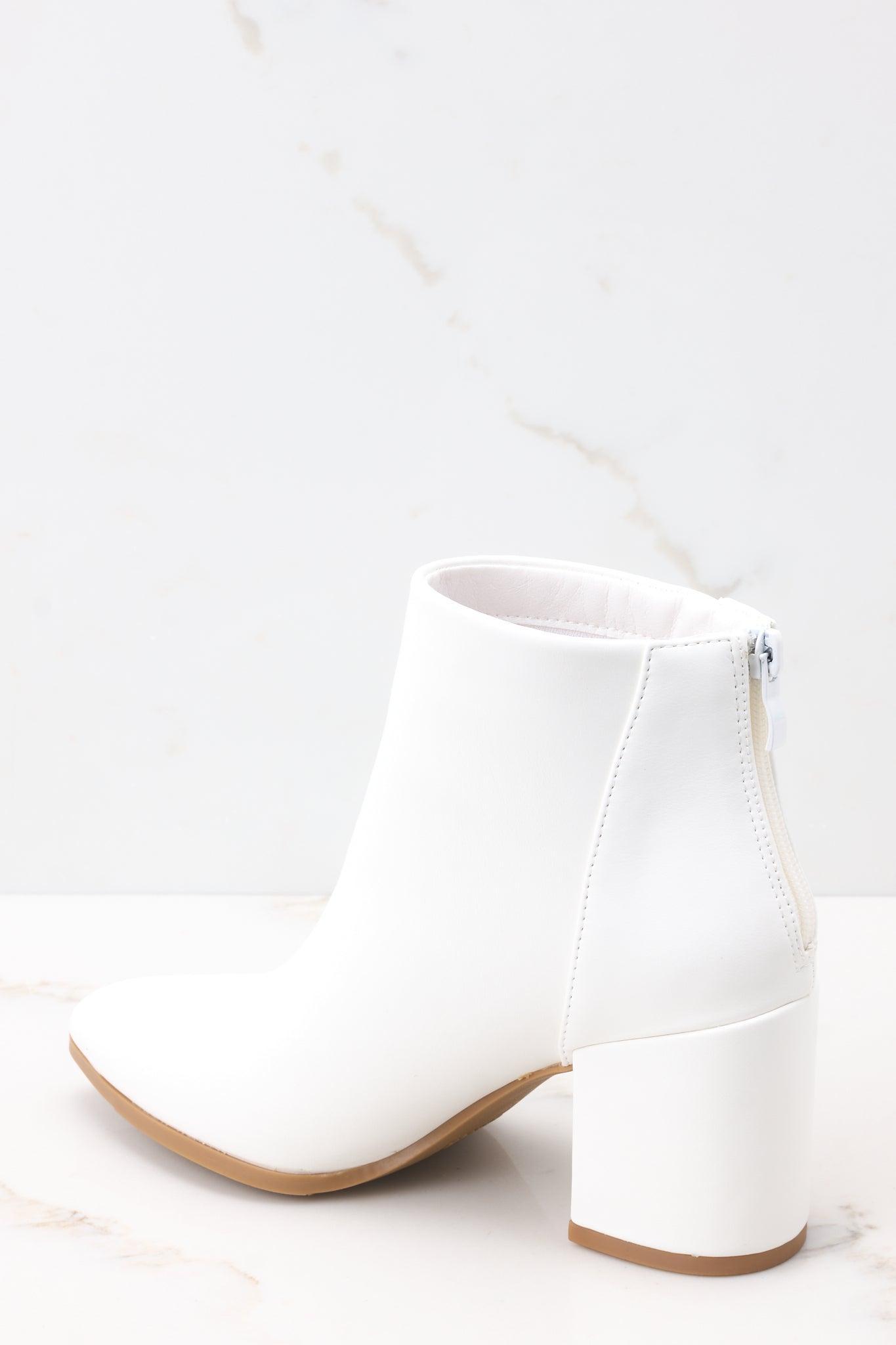 Game Plan White Ankle Boots Product Image