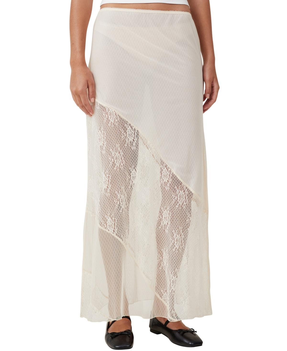 Cotton On Womens Lace Panel Maxi Skirt Product Image