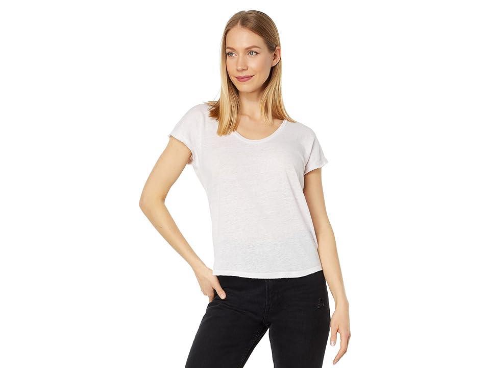 bobi Los Angeles Drop Shoulder Tee (Blushing) Women's Clothing Product Image