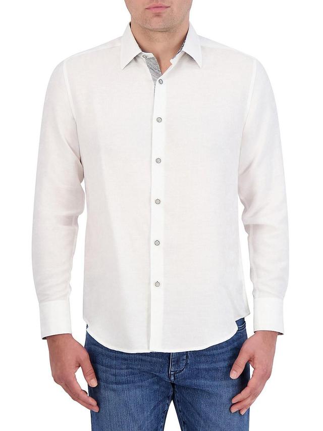 Mens Poseidon Linen-Cotton Sport Shirt Product Image