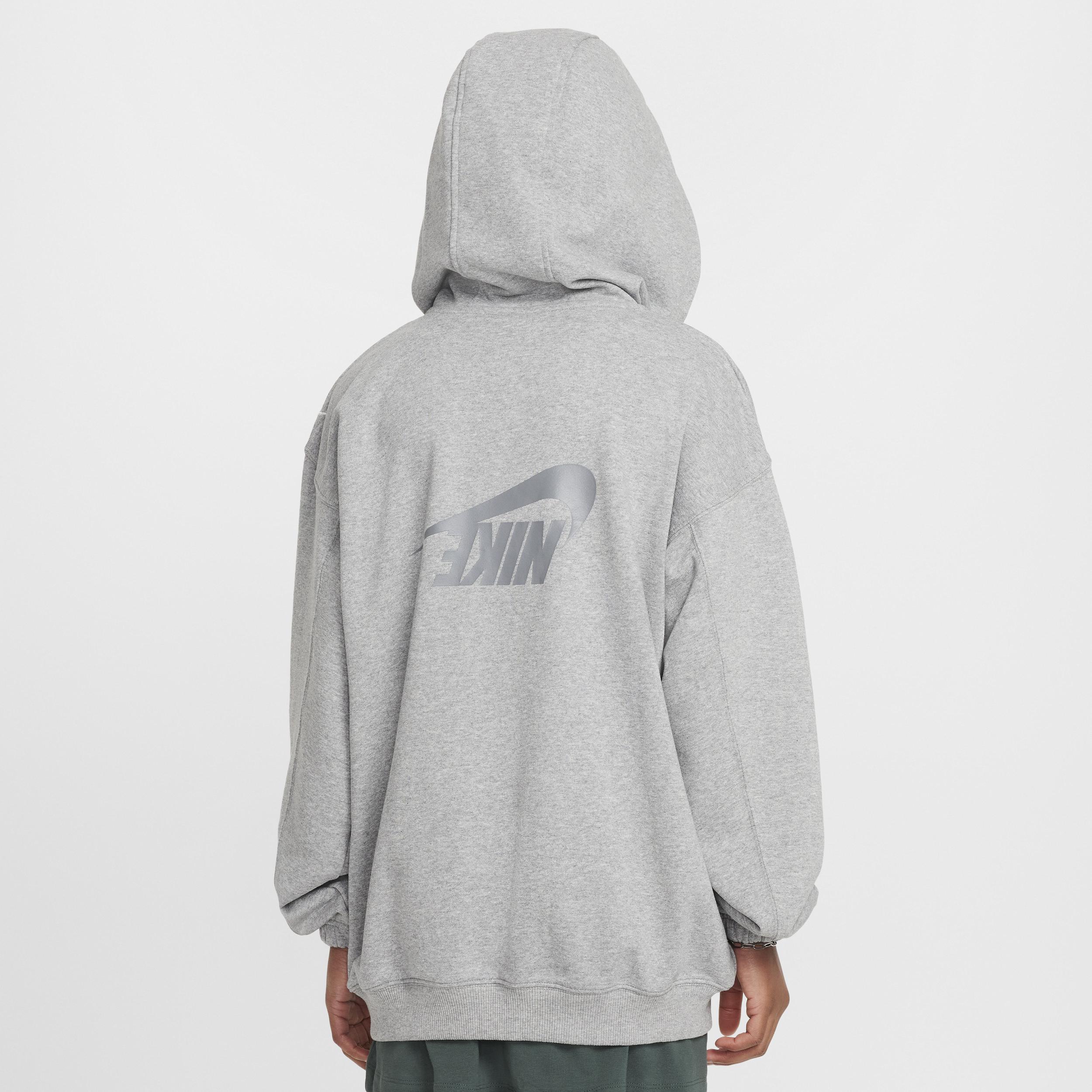 Women's Nike Sportswear Girls' Dri-FIT Oversized Fleece Hoodie Product Image