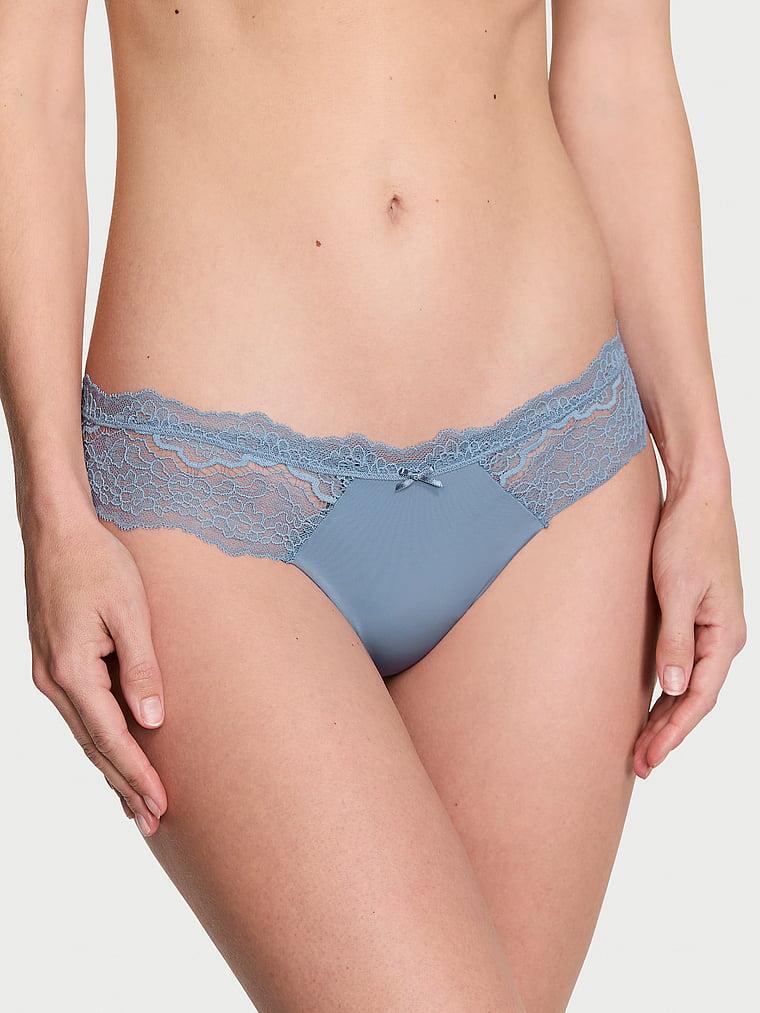 Lace-Trim Thong Panty Product Image