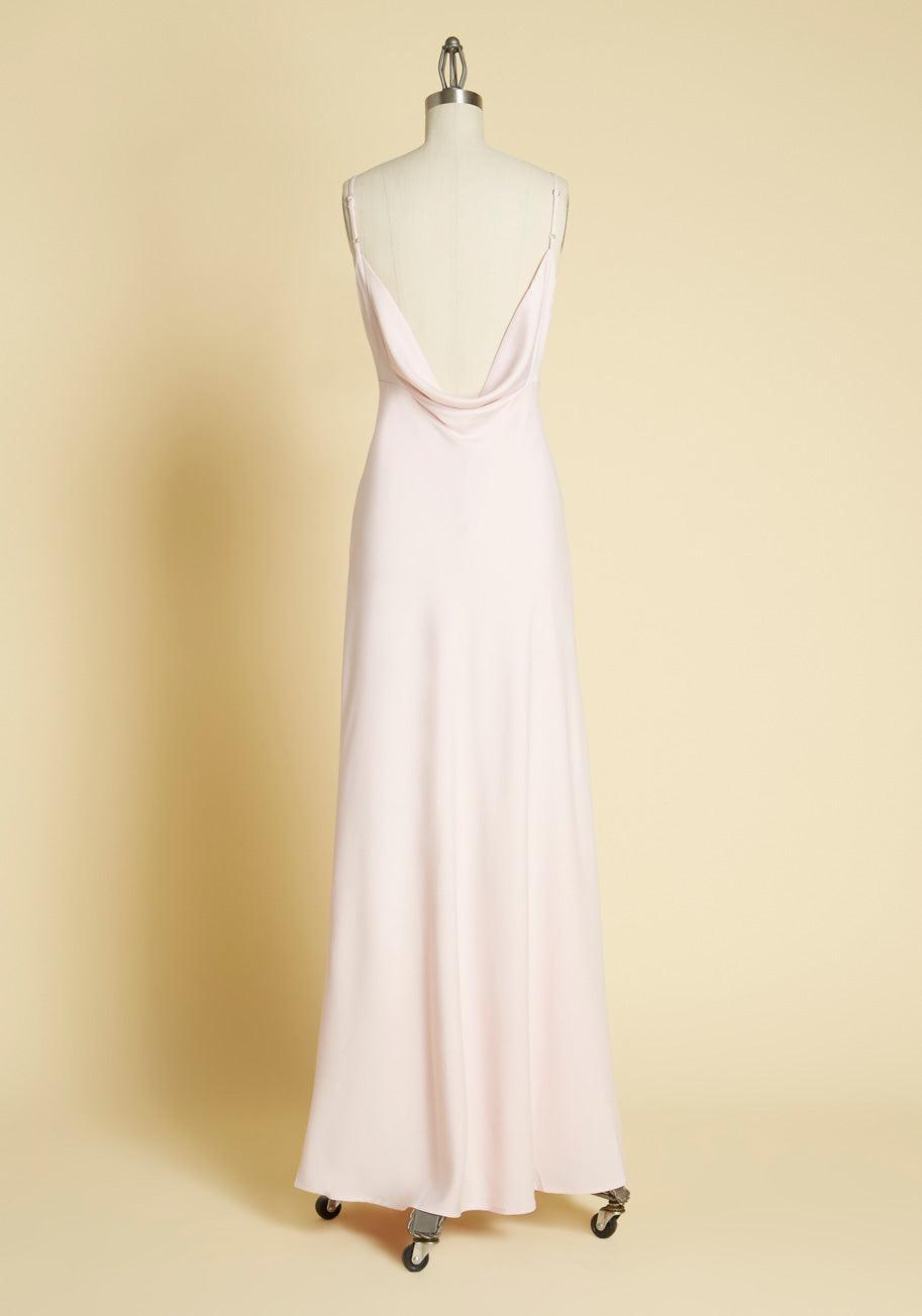 Embrace Elegance Satin Maxi Dress Product Image