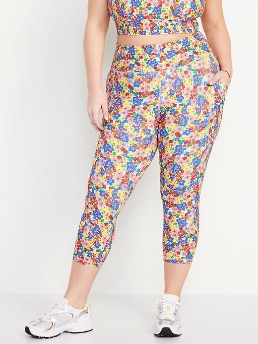 High-Waisted PowerSoft Crop Leggings Product Image