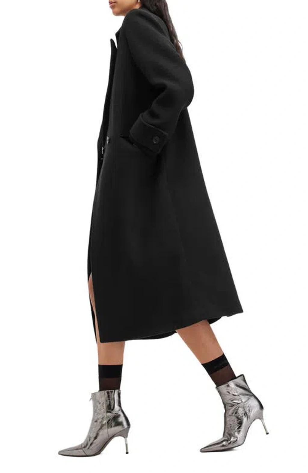 Mabel Double Breasted Coat In Black Product Image