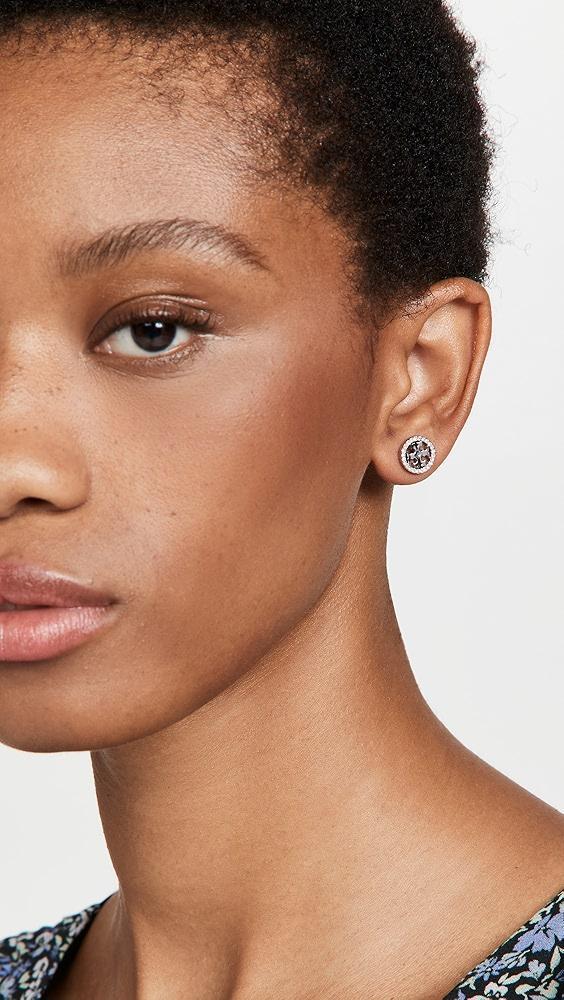 Tory Burch Miller Pave Stud Earrings | Shopbop Product Image